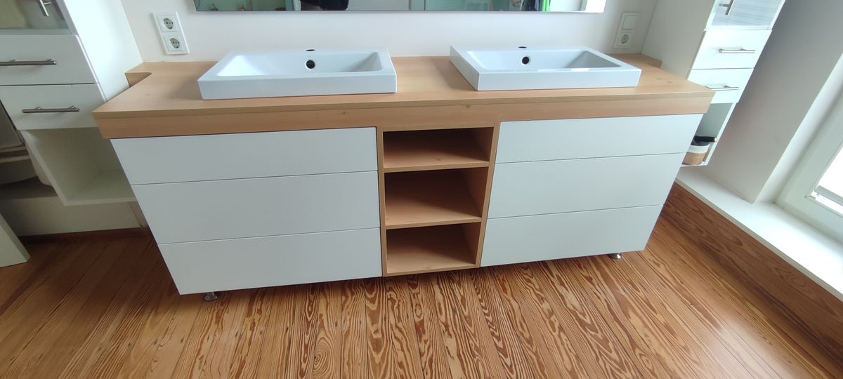 Fertiger Waschtisch – Massanfertigung Tischlermeister Kintrup